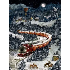 Adventskalender "Weihnachtsexpress in Winterlandschaft"