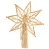 Baumspitze Stern aus Stroh