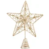 Baumspitze Stern mit kleinen Sternchen, gold