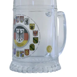 Bierkrug aus Glas "Deutschland"