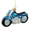 Blaues Motorrad