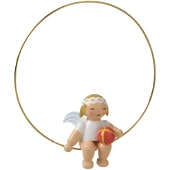 Christbaumengel im Ring mit Ball