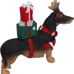 Dackel mit Geschenken, Standfigur