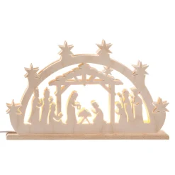 Doppelschwibbogen "Heilige Nacht", 115V mit USB A-Anschluss