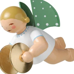 Engel mit Becken, schwebend