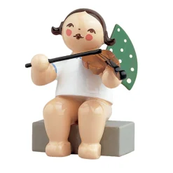 Engel mit Bratsche, sitzend
