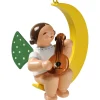 Engel mit Mandoline, im Mond