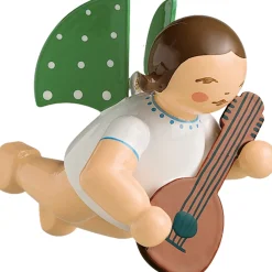 Engel mit Mandoline, schwebend