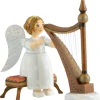 Engel sitzend mit Harfe