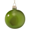 Glaskugel Opal grün, 7 cm