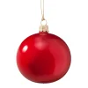 Glaskugel Opal rot, 8 cm