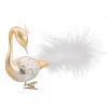 Glas-Schwan, gold-silber