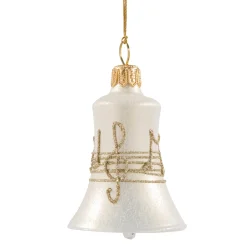 Glocke cremefarben mit Notenband