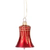 Glocke rot mit Glitterdach