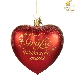 Herz "Grüße vom Weihnachtsmarkt Lübeck"