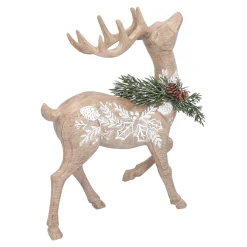 Hirsch mit Waldmuster stehend