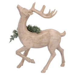 Hirsch mit Waldmuster stehend