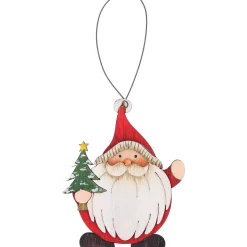 Hängeornament Weihnachtsmann mit Bäumchen