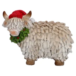 Hochlandrind mit roter Mütze, Standfigur