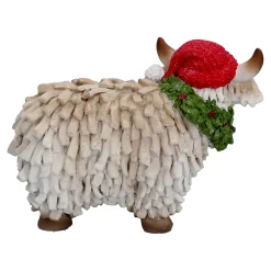 Hochlandrind mit roter Mütze, Standfigur