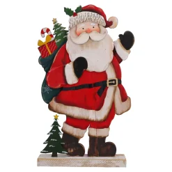 Holzaufsteller "Wandernder Weihnachtsmann"