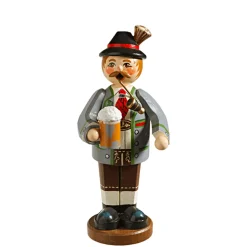 Holzknoddl "Bayer mit Bierkrug", Räuchermännchen