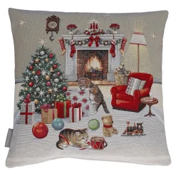 Kissenhülle "Katzenweihnacht"