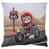 Kissenhülle "Motorradfahrer"