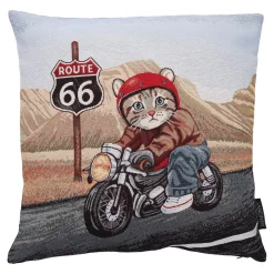 Kissenhülle "Motorradfahrer"