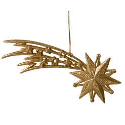 Komet mit Glimmer, gold