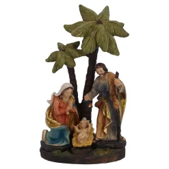 Krippenszene "Heilige Familie unter Palmen"