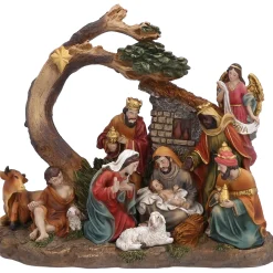 Krippenszene "Heilige Familie unter Baum"