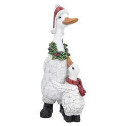 Laufente mit Entenkind