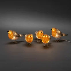 LED Acryl Rotkehlchen