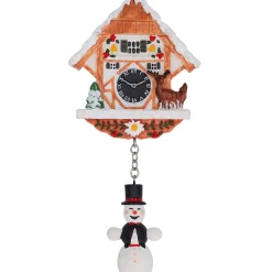 Magnet „Winteruhr Schneemann“