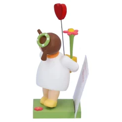 Mädchen mit Herz und Blume 