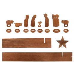 Moderne Weihnachtskrippe, 11-teiliges Set