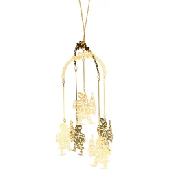 Nikolaus-Mobile, goldfarben