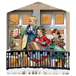 Nostalgie Adventskalender "Weihnachtslädchen-Leporello"