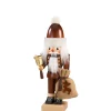 Nussknacker "Weihnachtsmann mit Glocke", natur, 30 cm
