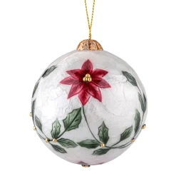 Perlmuttkugel Weihnachtsstern, 7,5 cm