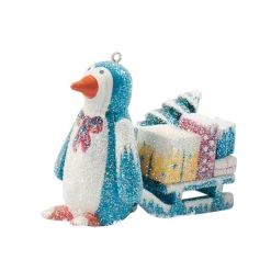 Pinguin mit Schlitten
