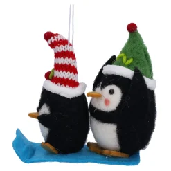 Pinguine auf Schlitten aus Filz