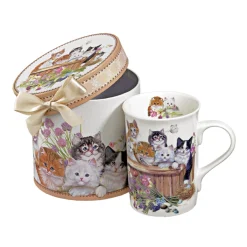 Porzellan-Tasse "Katzenkinder"