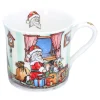 Porzellan-Tasse "Weihnachtsmann und seine Schätze"