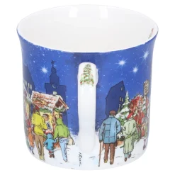 Porzellan-Tasse "Weihnachtsmarkt"