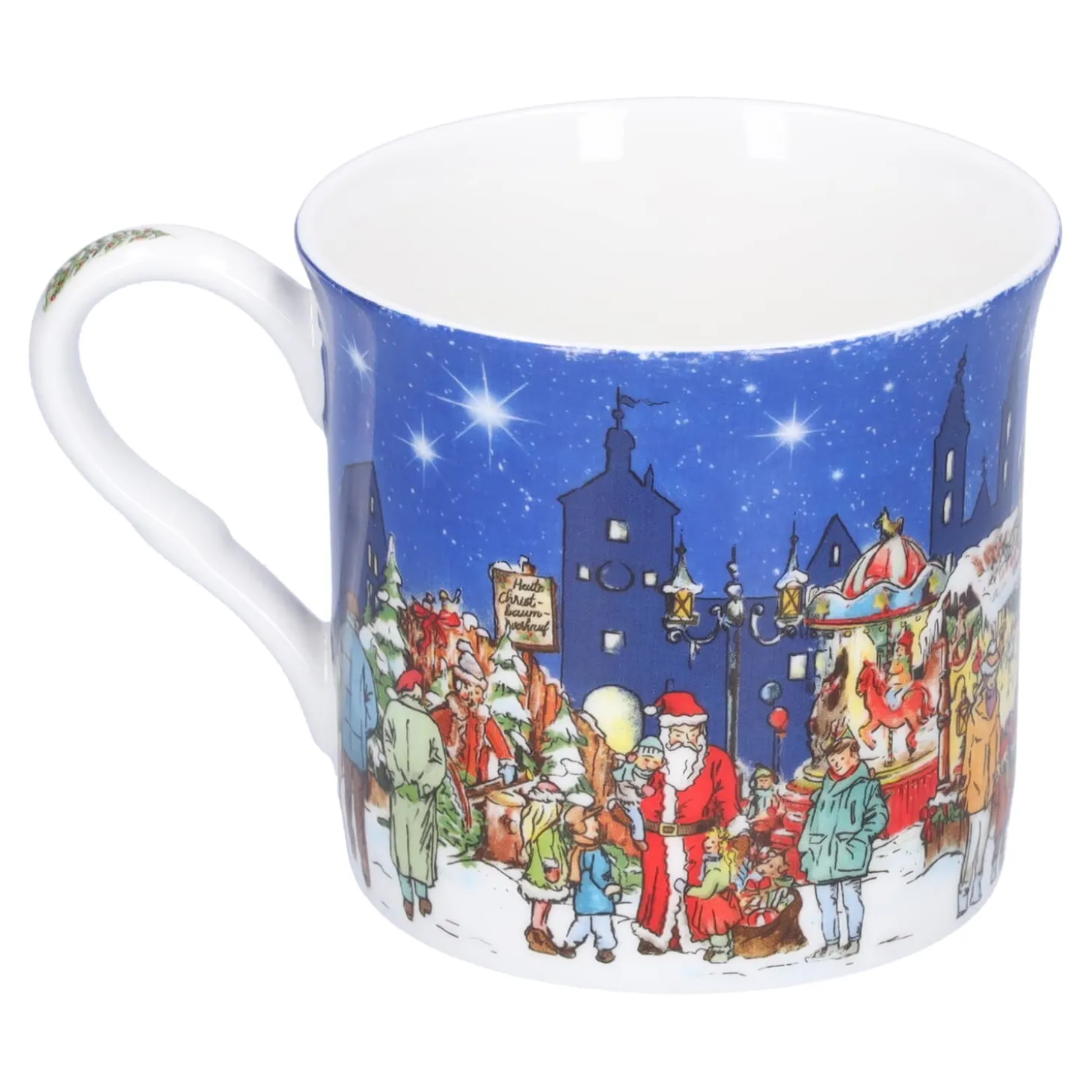 Porzellan-Tasse "Weihnachtsmarkt"