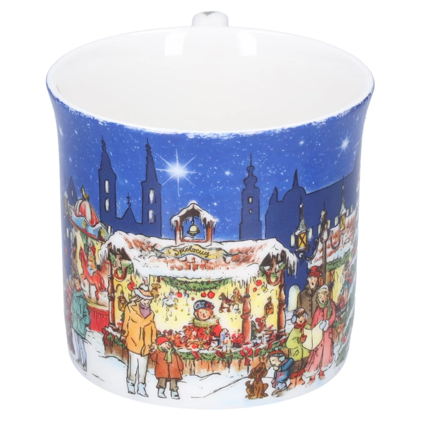 Porzellan-Tasse "Weihnachtsmarkt"