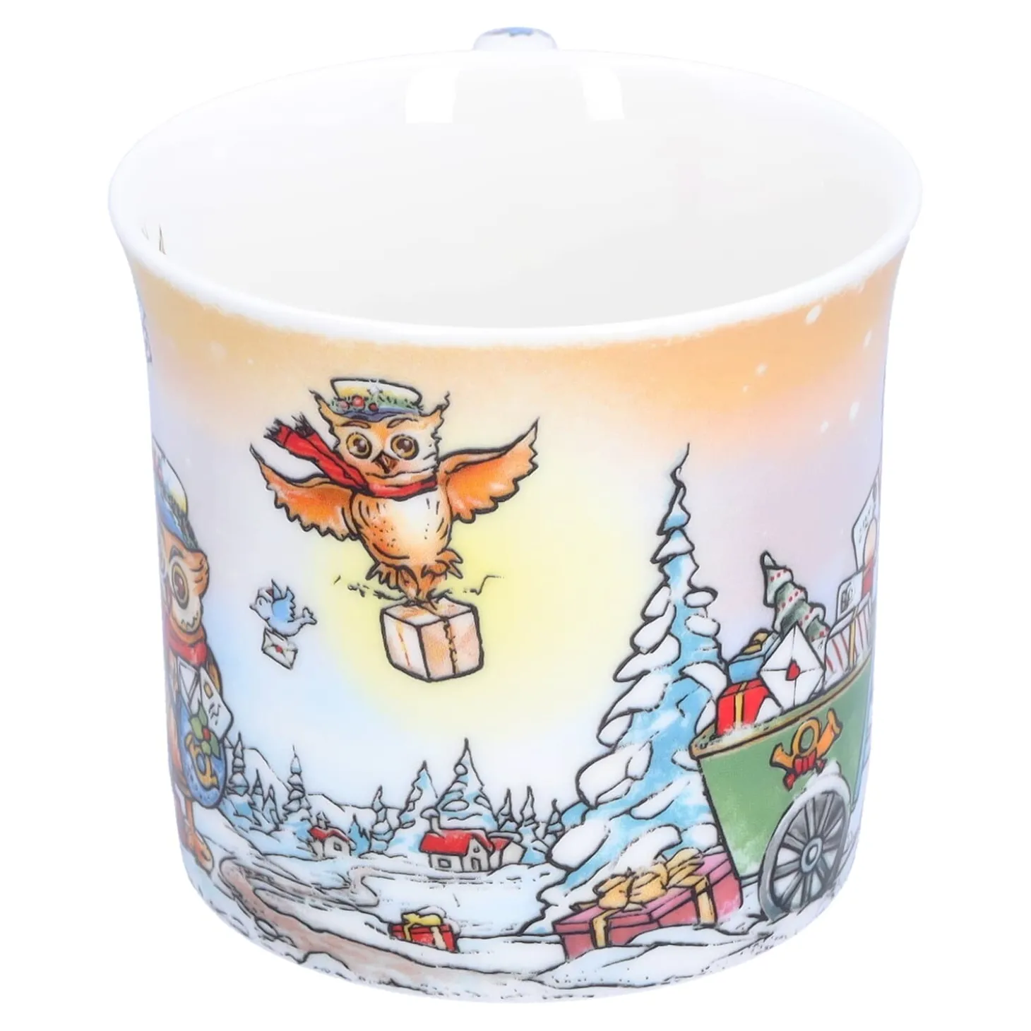 Porzellan-Tasse "Weihnachtspost"