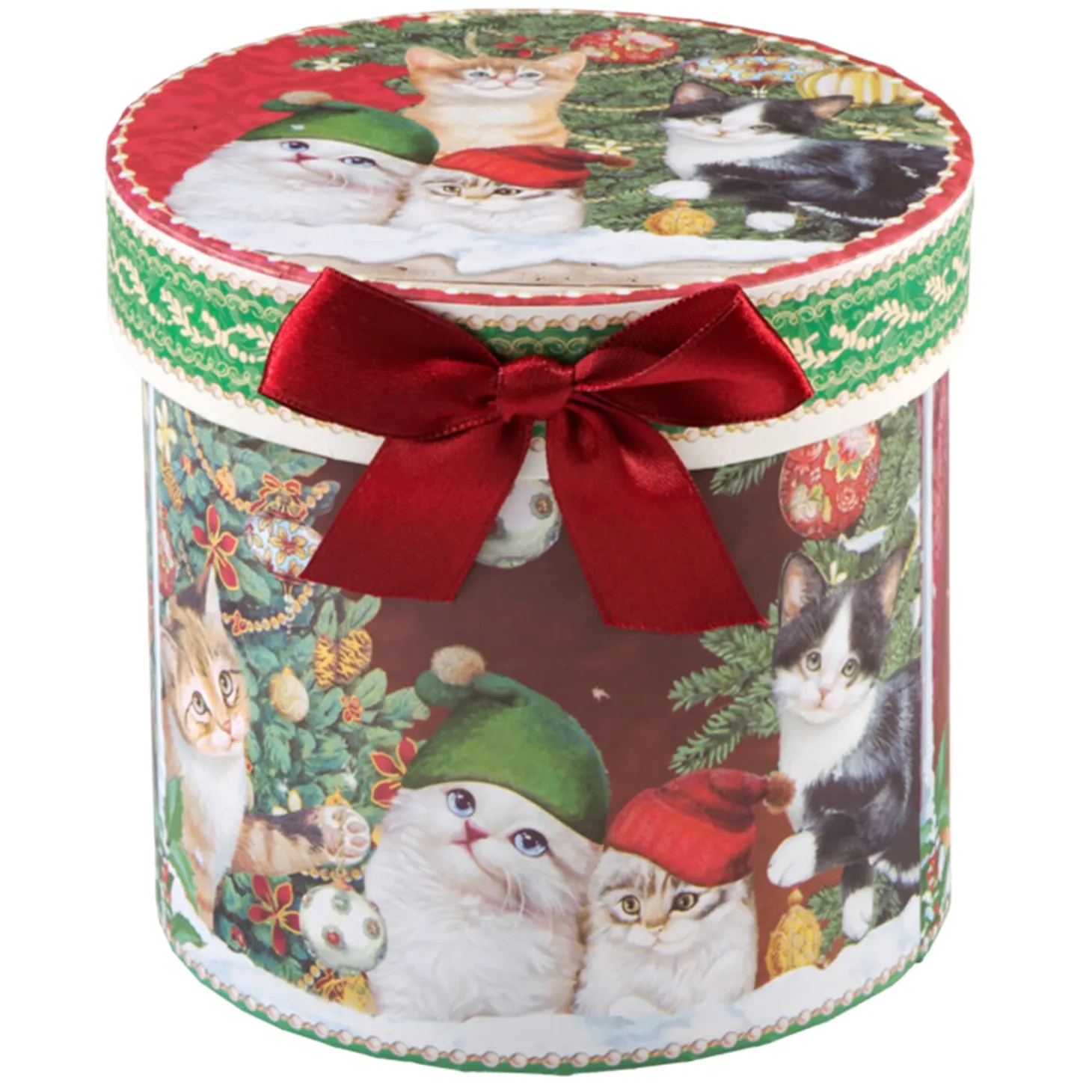 Porzellan-Tasse "Weihnachtskatzen"